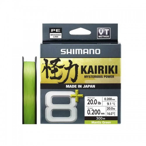 SHIMANO KAIRIKI 8+ 300mt. MANTIS GREEN 0.200mm.