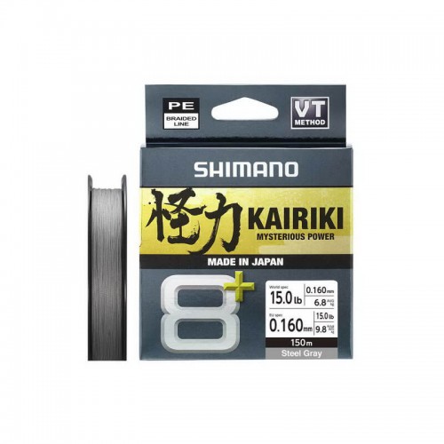 SHIMANO KAIRIKI 8+ 150mt. STEEL GRAY 0.160mm.