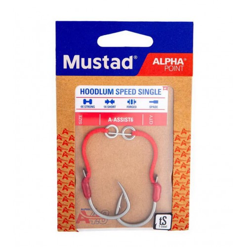 MUSTAD HOODLUM SPEED SINGLE ASSIST RIG 5/0
